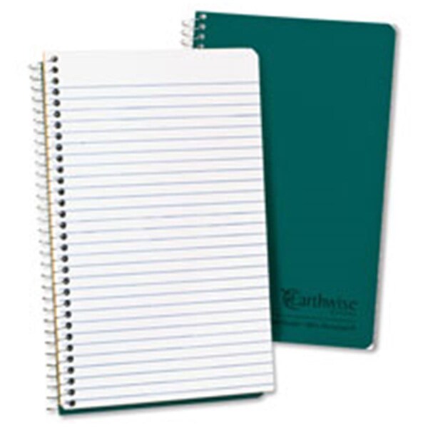 Esselte Wirebound Notebook-Narrow Ruled-80 Sheets-8 in. x 5 in.-Green Cover ESS25400 - main